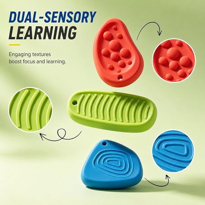 Sensory Erasers 8 Pack, Pencil Eraser with Raised Patterns, Stress-Relief Fidget Erasers for Students and Adults, School and Classroom Supplies, 4 Colors