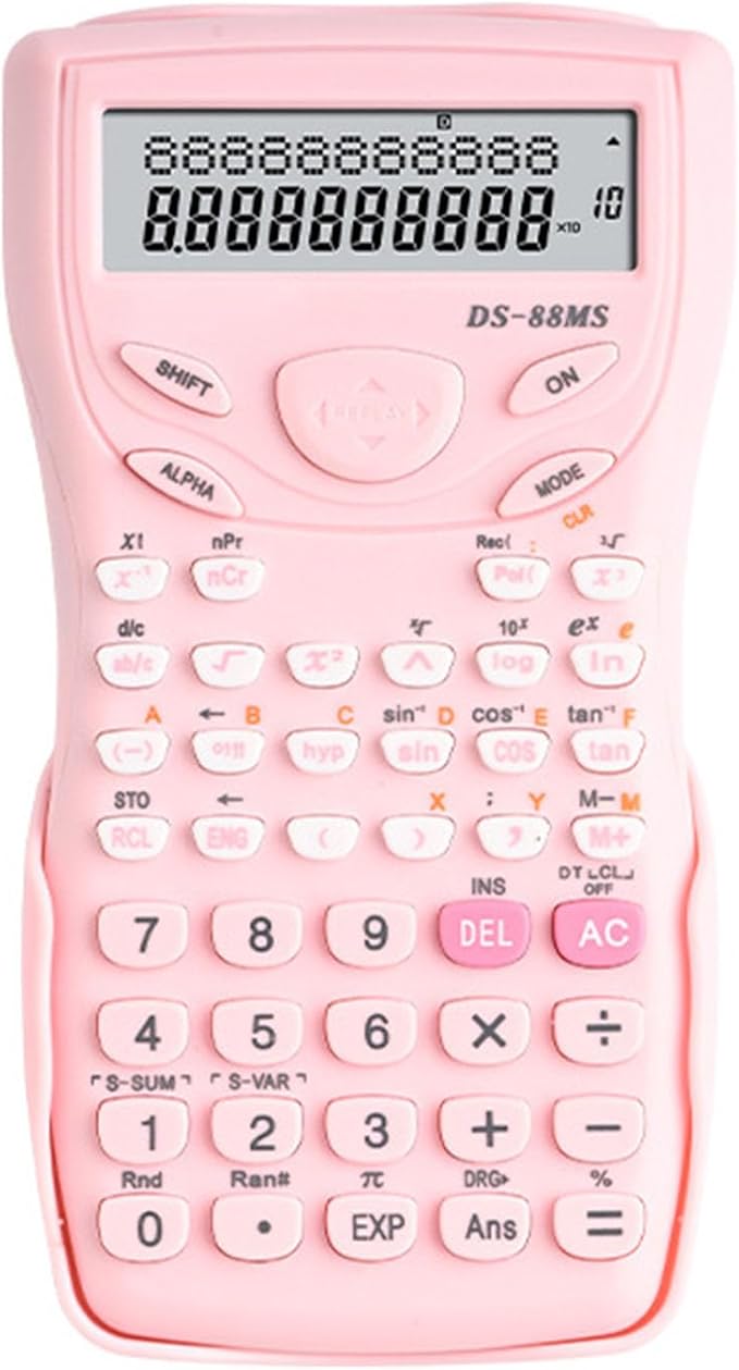 Muloo Portable Scientific Calculator 12 Digits Widescreen Multifunctional Exam Tool Students Function Calculator Professionals, approx 16x8cm/6.3x3.54in, Green