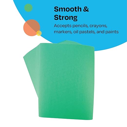 Childcraft Construction Paper,9 x 12 Inches,Assorted Colors,500 Sheets,(Pack of 6)