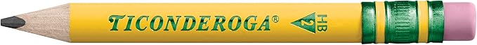 Ticonderoga My First Short Triangular Wood-Cased Pencils, #2 HB Soft, Yellow, 36-Count Pack