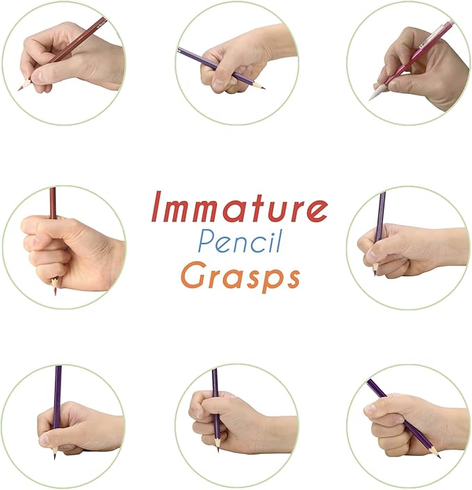 INNER-ACTIVE Two Point Pencil Grips 30 Pack, Handwriting Training for Kids and Preschoolers, Classroom Bulk, Occupational Therapy Writing Tool to Improve Tripod Grasp