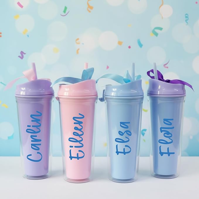Humyoun UV DTF Cup Wrap Letter Stickers Vinyl Decals,Blue,6 Sheets | Personalized Name Stickers for Water Bottles Tumblers, Waterproof UV DTF Alphabet A-Z Stickers for 14-49oz Mugs DIY Craft