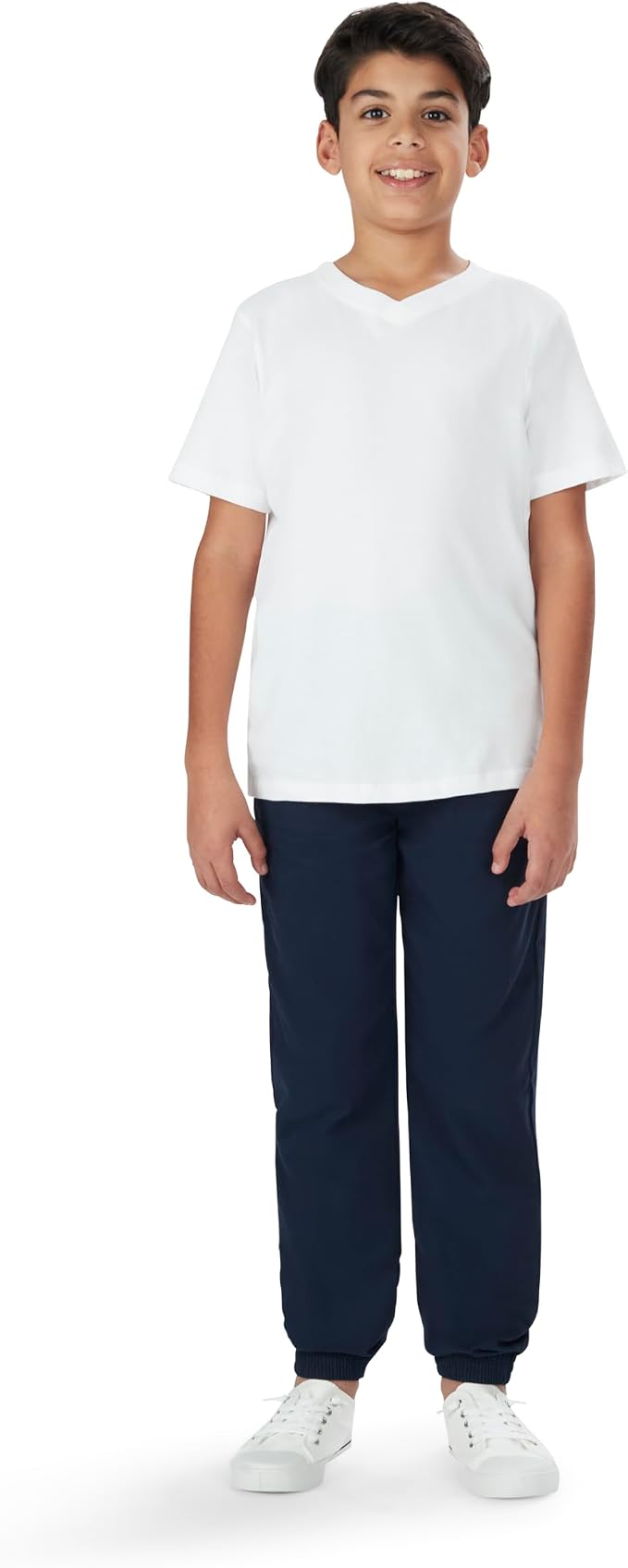 French Toast Boys' Pull-on Twill Jogger-Style Pants