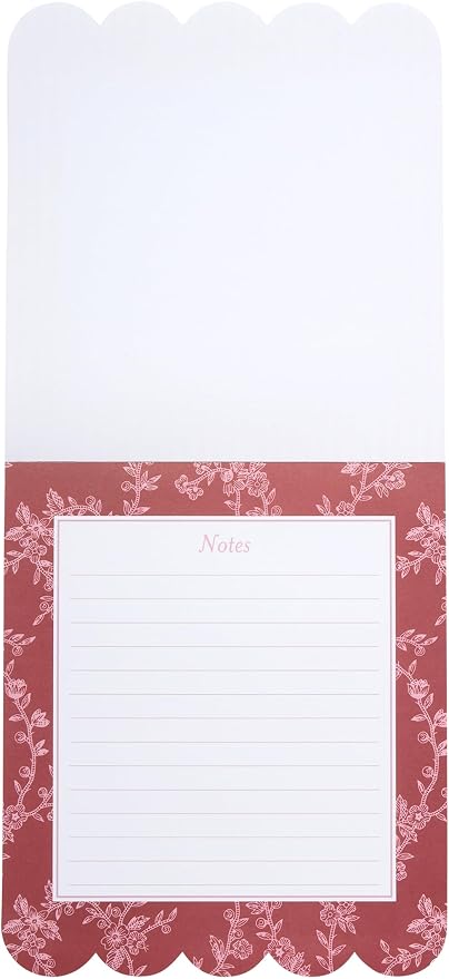 Laura Ashley 3-in-1 Layered Notepad 6.5x7.5 in 150 Lined Tear-Off Sheets