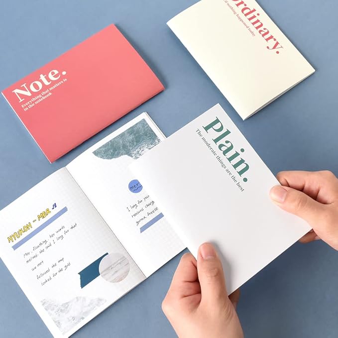 Monolike Mini THEME Grid Note 6P SET_Mini note, Pocket note, Grid note, a portable note, 105x148mm, 48pages