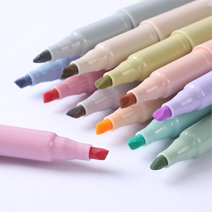 Mr. Pen- Highlighters, 12 Pack, Earthy Colors, Chisel Tip, Quick-Dry, Smear-Resistant, Odorless Highlighters for School, Office & Journaling
