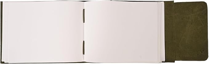 Leather Journal Daily Travel Diary, Handmade Vintage Bound Rustic Notebook, Genuine Buffalo Leather-Premium Quality Lined/Unlined, Brown/Cream,Deckled Edged Paper/Antique key, Art Sketchbook, Brown (7x10 Inches - Cream Unlined Green)