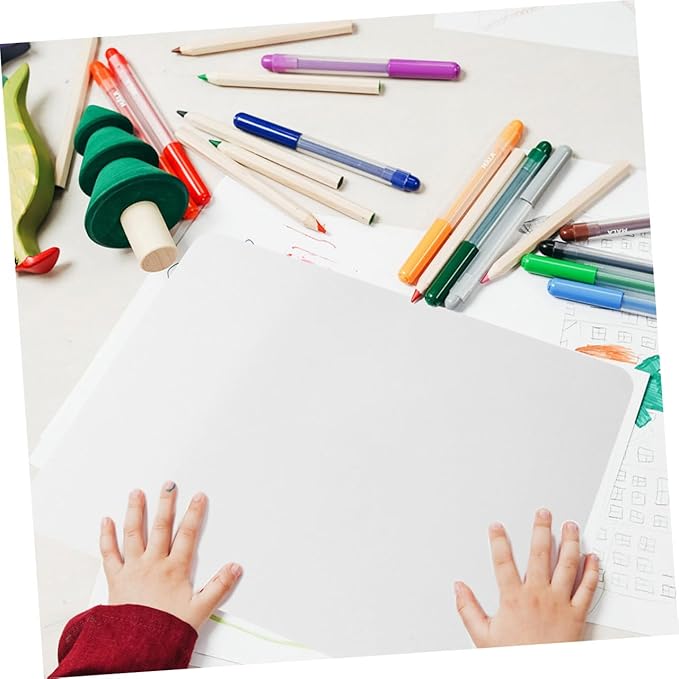 jojofuny 2pcs Portable Double Sided Dry Erase Lapboards Lightweight Interactive Whiteboards for Students Teachers Classroom Use Safe Rounded Corners