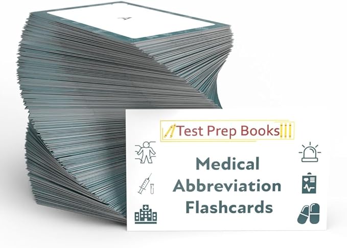 Medical Abbreviation Study Cards: Medical Abbreviations and Acronyms for Students [Full Color Cards]