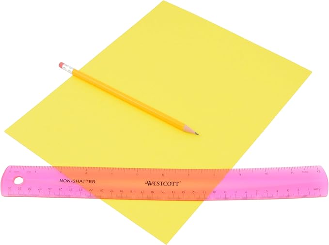 Westcott Shatterproof Ruler, 12-Inch, Pink (16011)