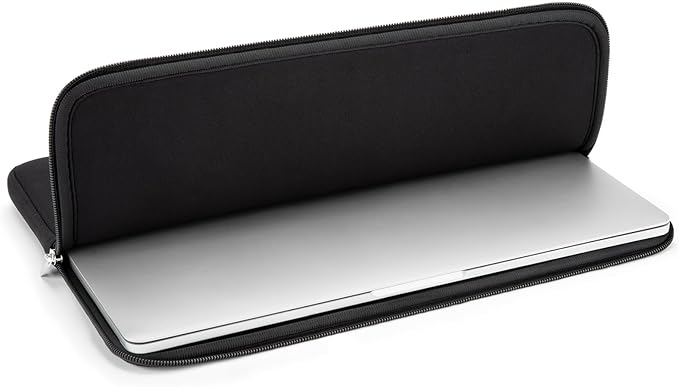 RAINYEAR 15 Inch Laptop Sleeve 15" Protective Soft Case Padded Zipper Cover Carrying Computer Bag Specially Compatible with 15.4" MacBook Pro/Air A3241 A2941 A3114 A1938 A1707 A1990 (Black)