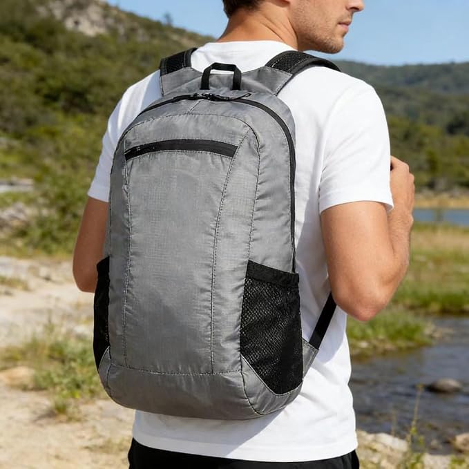 18L Mini Foldable Daypack, Waterproof and Lightweight Backpack | Small Outdoor Camping Day Pack, Travel Packable Bag for Men and Women, Easy to Carry
