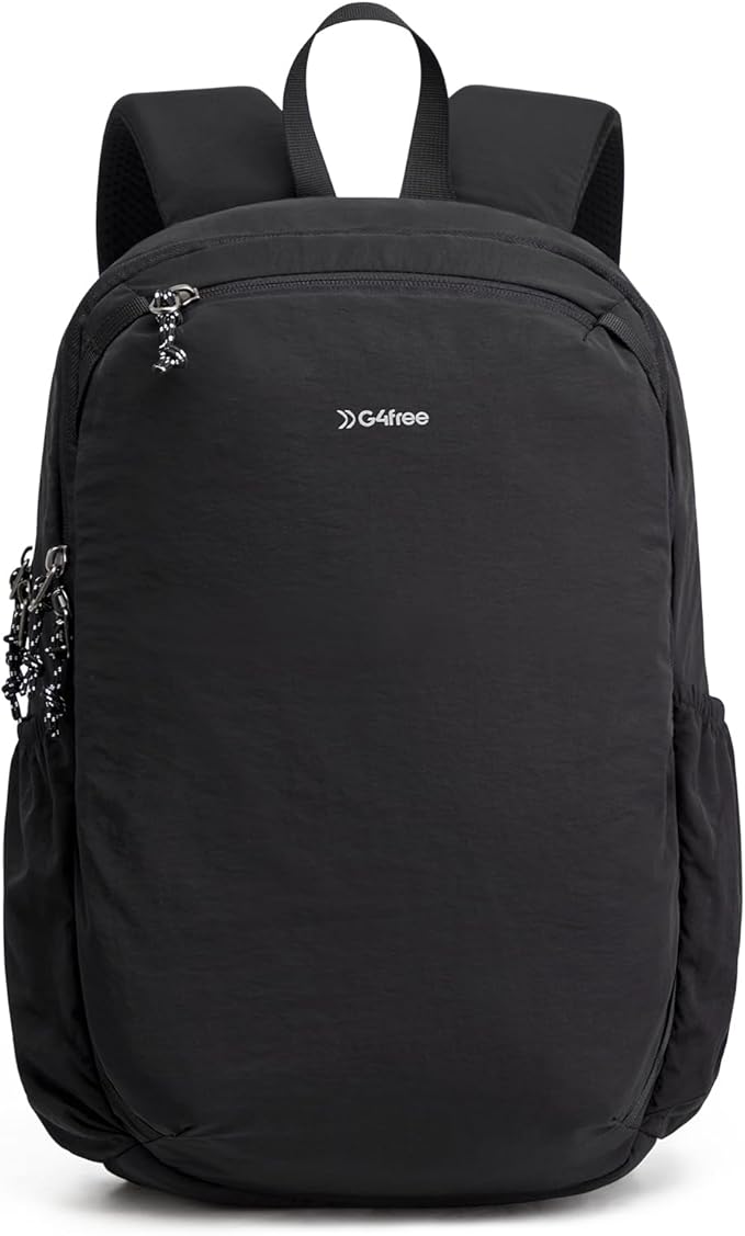 G4Free 15L Hiking Backpack Lightweight Small Daypack for Women Men | Padded Back&Strap, with Chest Strap, for Travel Outdoor Campus, Orange