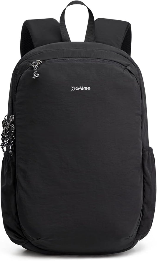 G4Free 15L Hiking Backpack Lightweight Small Daypack for Women Men | Padded Back&Strap, with Chest Strap, for Travel Outdoor Campus, Orange