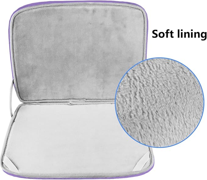 14 inch Laptop Case, Shockproof Protective Computer Sleeve Flip Cover Briefcase Carrying Bag Compatible with 14" HP, Lenovo, Asus, Acer, Notebook, Chromebook Computer, Light Purple