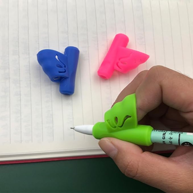 8 Pcs Pencil Grippers, Toddler Pen Grip Pen Holder for Kids Learning Tool Stationery Aid Grip Posture Correction Device Pencil Gripper Kids for Writing Posture.