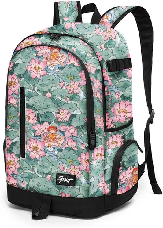 rickyh style School Backpack Travel Bag for Men & Women Lightweight College Back Pack with Laptop Compartmen