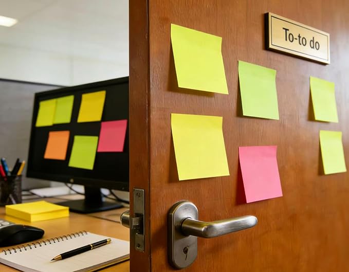 (18 Pack) Pop Up Sticky Notes Refill,3x3 in Popup Notepads,Accordion Stickies Super Sticking Power,Office School Memo Note Pads Bright Colors,Post on Windows Doors,Recyclable,Easy to Write on