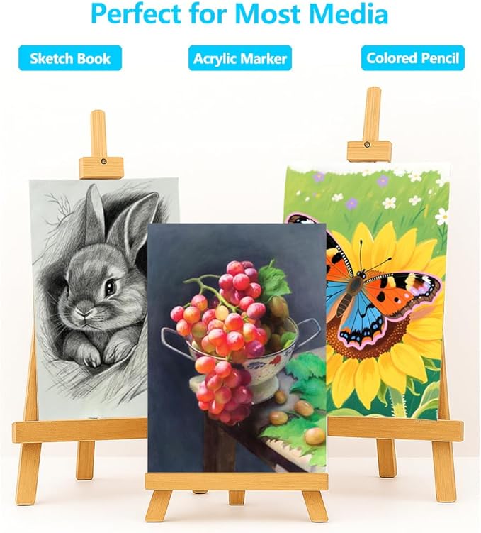 Canvas Painting Acrylic Sketch Book - 9x12 Inch, 20 Sheets (115lb/187g) Mixed Media Sketchbook, Art Supplies for Adults & Kids Canvases Painting pad for Acrylic, Oil, Marker, Drawing, Sketching
