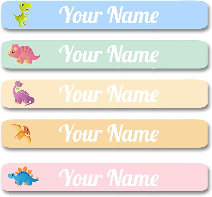 100 Pcs Personalized Labels for Kids School Supplies Waterproof, Custom Name Stickers Kids Labels for Travel, Daycare, Stationery
