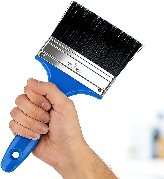 King Origin 4 Inch Paint Brush, 1-Pack, Wide Paint Brush for Painting Walls & Large Surfaces, Stain Brush, Painting Brush