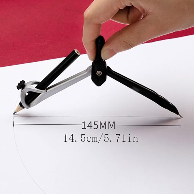Compass Geometry Tool Compass Professional Drawing Tools Set Multifunctional Compass Learning Special Math Geometry Drawing Math Supplies Drafting Tools Geometry Tool Set (Color : B)