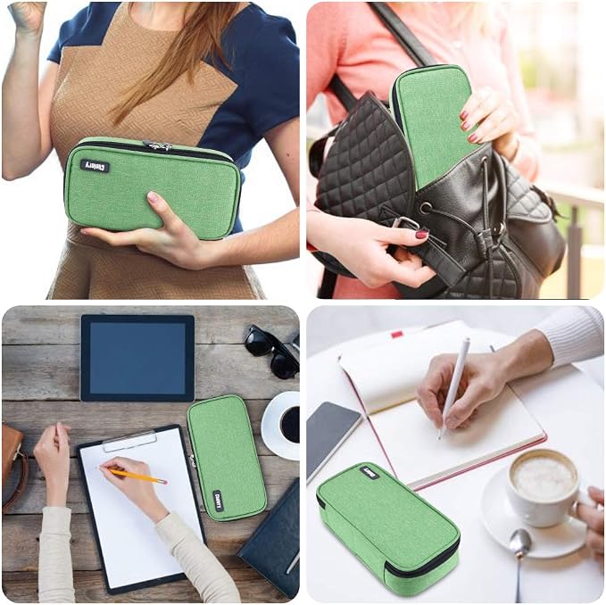 Chelory Big Capacity Pencil Case Large Pencil Bag Pouch Pen Case Pencil Marker Holder Stationery Storage Makeup Bag for Office Supplies Adults
