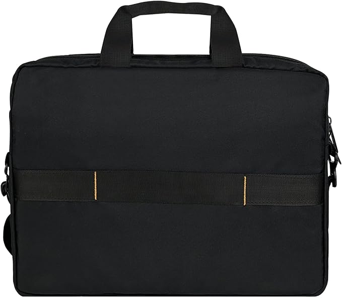 Amazon Basics Laptop Carrying Case with Shoulder Strap and Handle, Large Capacity, Black, 15.6 in (Pack of 6)