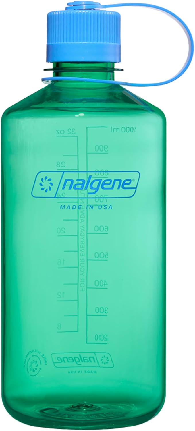 Nalgene 32 oz Narrow Mouth Water Bottle | BPA-Free, Durable & Leak Proof, Lightweight Bottle for Hiking, Gym & Travel, Pastel Green