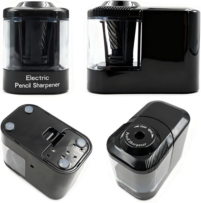 Heavy Duty Electric Pencil Sharpener, USB and Battery Powered, Best for Kids Students and Personal Use in Office School and Home by JinZeFa