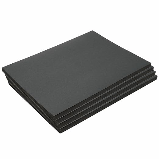 Colorations 9" x 12" Mediumweight Black Construction Paper - 200 Sheets, Bulk Pack Art Paper, Arts and Crafts, School Supplies, Drawing, Coloring, Painting, 3D Paper