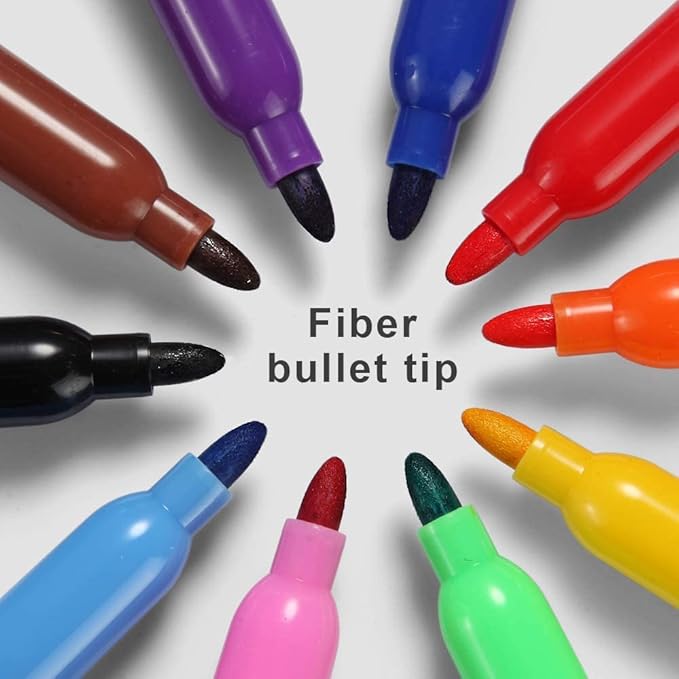 Volcanics Whiteboard Markers Bulk, 80 Count Assorted Colors, Fine Tip Dry Erase Markers for Office, Conference Rooms, Meetings & Business Use
