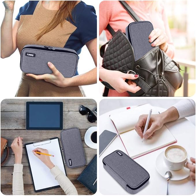 Chelory Big Capacity Pencil Case Large Pencil Bag Pouch Pen Case Pencil Marker Holder Stationery Storage Makeup Bag for Office Supplies Adults