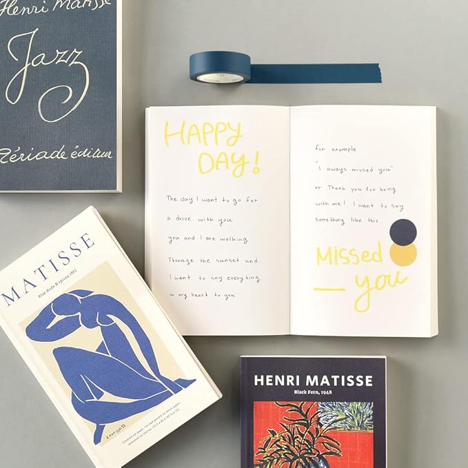 Monolike Henri Martisse Paperback Note Part.2 3p SET_Art design note, Mini note, Blank note, Notebook, 192 Pages, 4.13x6.69