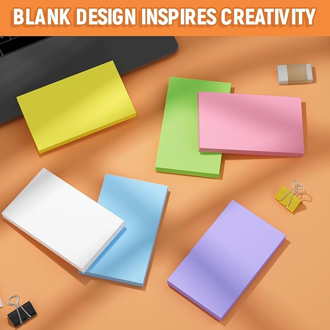 300 Count Blank Colored Index Cards 3 x 5 Inch, Blank Flash Cards for Back to School,home and Office Supply, Portable Colorful Study Flashcards Ideal for To-do Lists, Grocery Lists, Recipes and Exams