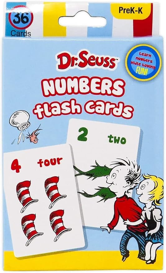 Leap Year Dr. Seuss 4-in-1 Educational Flash Cards Value Pack | Abc's Alphabet, First Words, Colors & Shapes, and Numbers | for PreK to Kindergarten