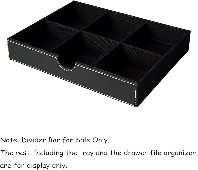 UnionBasic Divider Bar, Divider Strip for 3-Drawer File Organizer, Black - The Accessory of Dividing Bar Only, 3-Drawer File Organizer NOT Included
