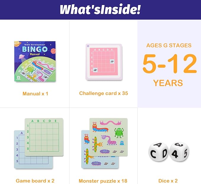 STEM Explorers Brainometry - Brain Games, Brainteaser, Building Logic Toys, Gifts for Boys and Girls, Math Manipulatives-Roll Dice, Race Your Opponent to Fill Grid with Different Shapes!