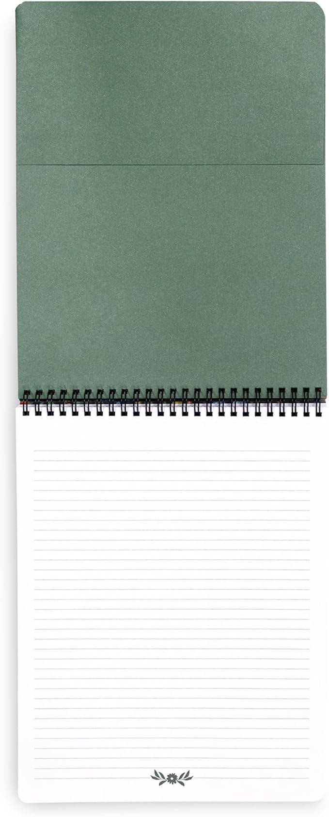 Steel Mill & Co. Large Top Spiral Notebook, Wanderlust Black