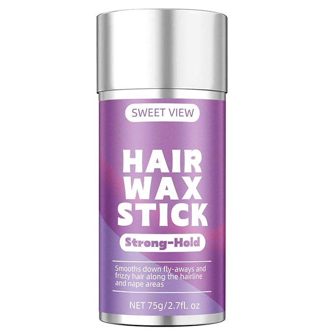 SWEET VIEW Hair Wax Stick Tames Flyaways | Seek Ponytails Buns Hair Accessory for Women Girls
