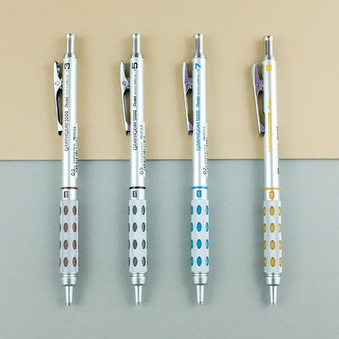 Pentel Graph Gear 1000 Automatic Drafting Pencil, 0.7mm Lead Size, Blue Barrel, 1 Each (PG1017C)
