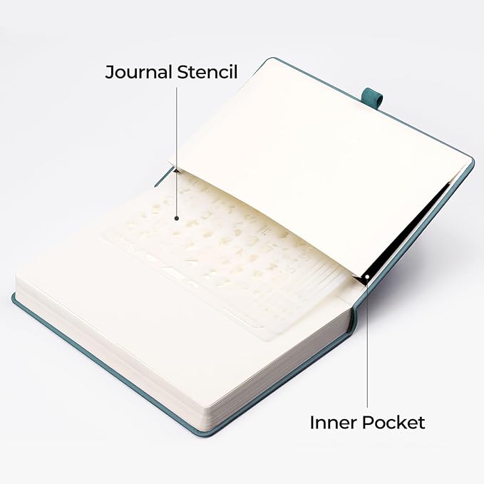 EMSHOI Blank Journal Notebook, 320 Pages, A5 Size (5.7'' x 8.3'')