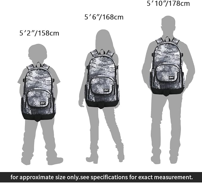 rickyh style School Backpack Travel Bag for Men & Women Lightweight College Back Pack with Laptop Compartmen