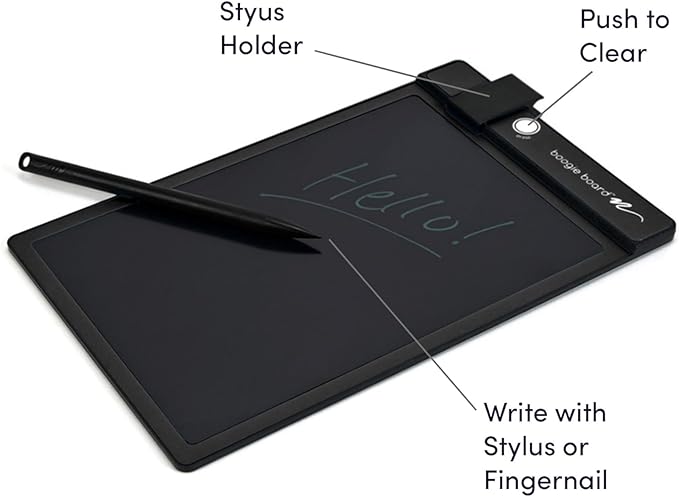 Boogie Board Basics Reusable Writing Pad - Digital Drawing Tablet, LCD Writing Pad with Instant Erase, Includes Stylus Pen