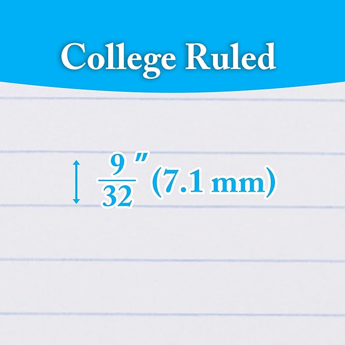 BAZIC PRODUCTS Composition Notebook, College Ruled, 9.75" x 7.5", 6-Pack