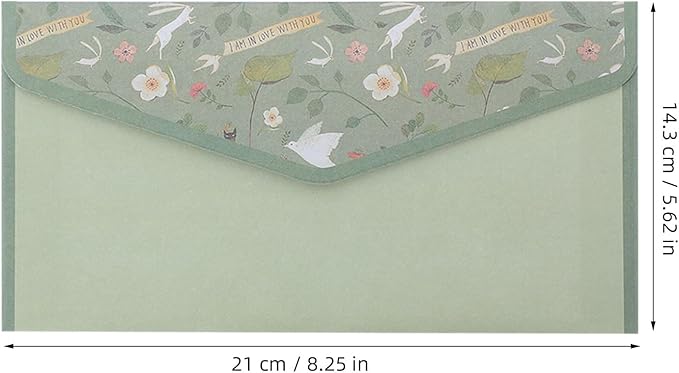 MAGICLULU Vintage Floral Stationery Set 90pcs Lined Letter Writing Paper and Mint Green Envelopes for Notes Invitations Japanese Style Office Supplies