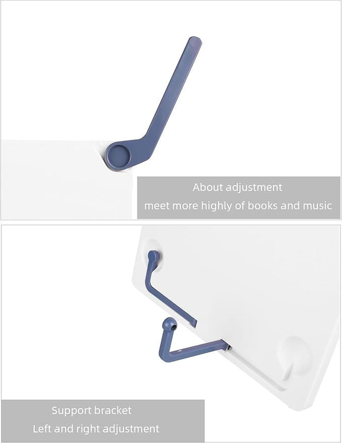Mr.Power Folding Tabletop Sheet Music Stand, Adjustable Reading Bookrest Holder for Desktop, Laptops, Music Book, Cookbook, Textbook, Document