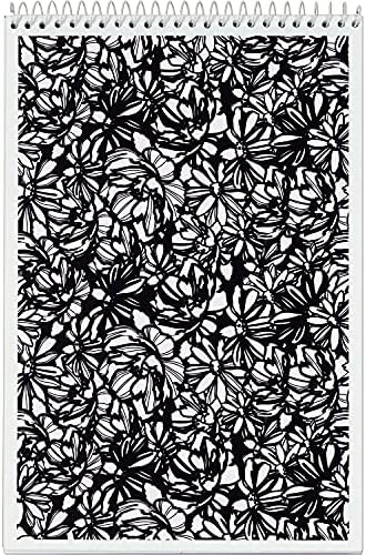 Tops Designer Steno Pads 6-Inch x 9-Inch Gregg Ruled Black/White 80 Sheets/Pad