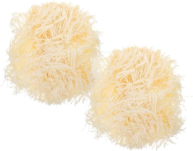 balacoo Paper Shred Filler and Crinkle Packing Paper, 2pcs 200g Natural Raffia Grass Shredded for Boxes, Party Favor Filling and Packaging Box Stuffing for Holiday and Wedding Wrapping
