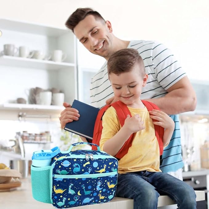 RHCPFOVR Kids Lunch Bag - Insulated Lunch Box for Boys Girls,Washable Lunch Bag and Reusable Toddler Leak-proof Lunchbox for School and Daycare